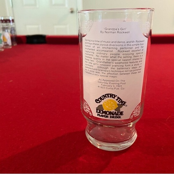 Vintage Country Time Lemonade Collectable Glasses, Norman Rockwell - Picture 2 of 3